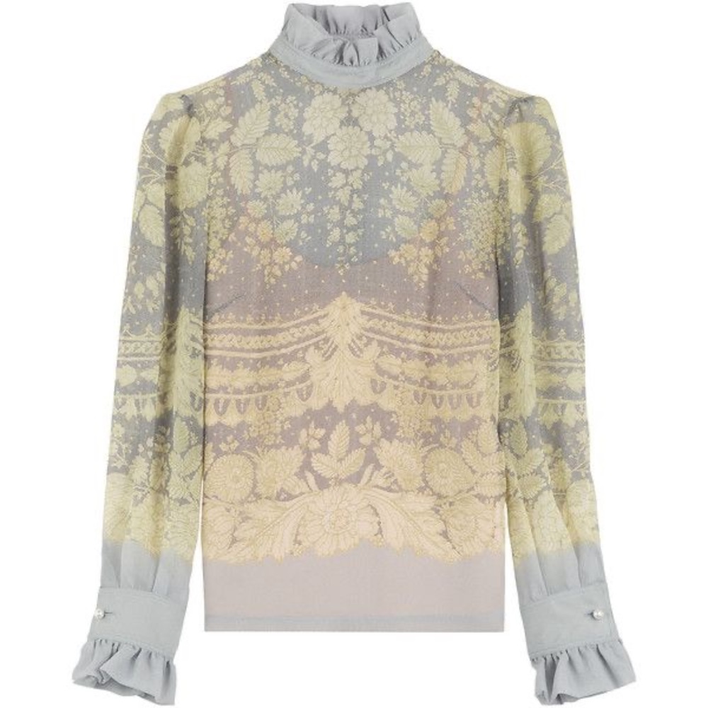 Philosphy di Lorenzo Serafini Print silk blouse